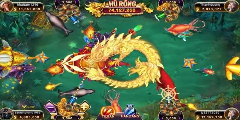 Bắn cá thần rồng là tựa game khám phá đại dương xanh siêu hot